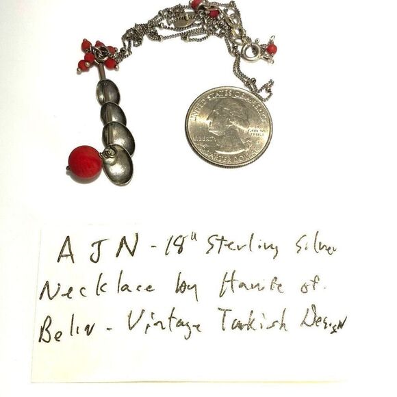 AJN 18” Sterling 925 Silver Necklace by Hanife - Picture 9 of 11
